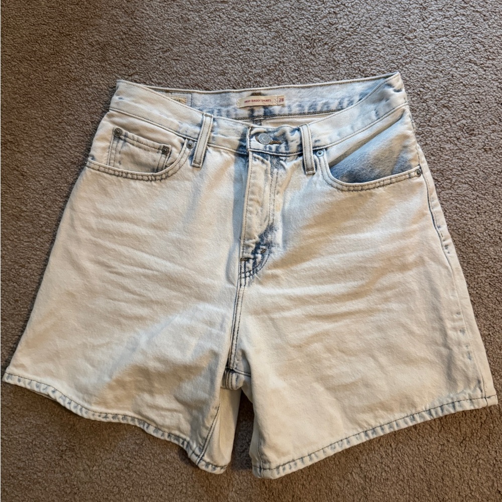 Levi high baggy shorts
